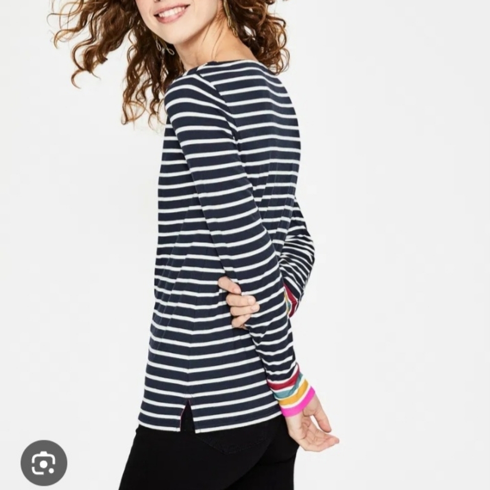 Boden Striped Breton Cotton Tee 6